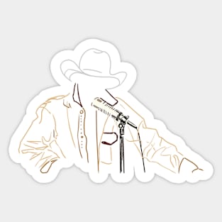 Cowboy Radio Sticker